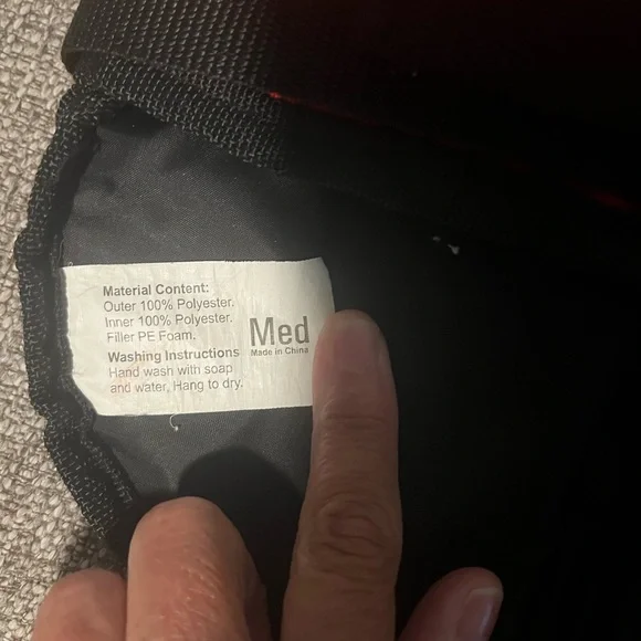 Outback Jack Red/Black Dog Life Jacket Size Medium - Picture 4 of 5